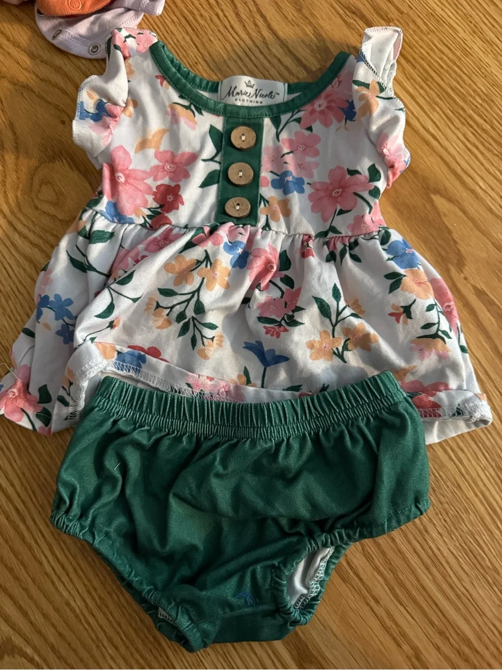 Marie Grace Green Bloomers Diaper Cover - Solid Green